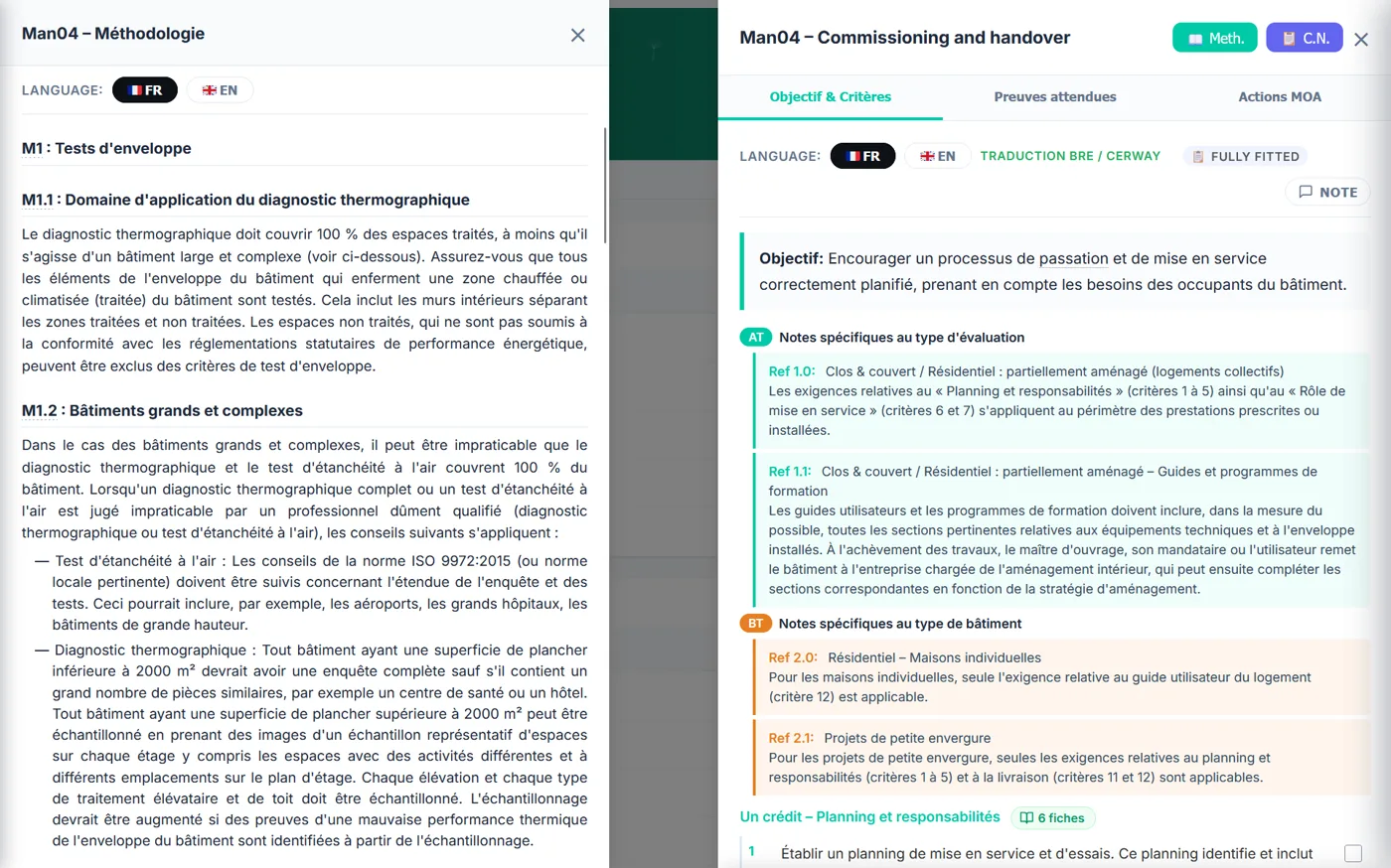 Objectif et méthodologie d'un crédit BREEAM