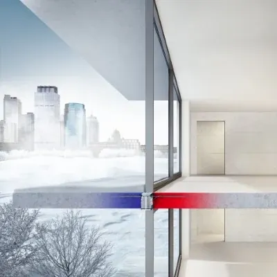 Rupteur install&eacute; en jonction plancher/mur