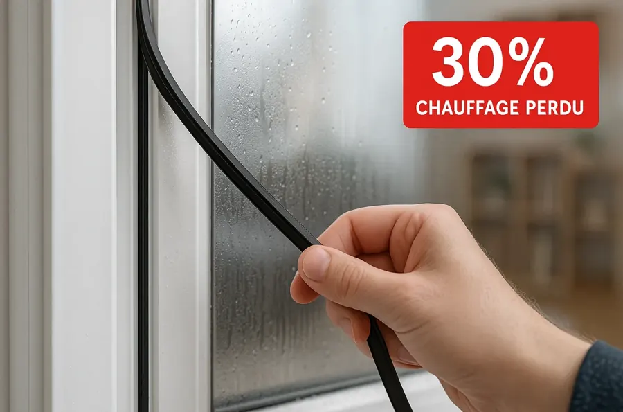 D&eacute;faut de joint sur menuiserie ext&eacute;rieure