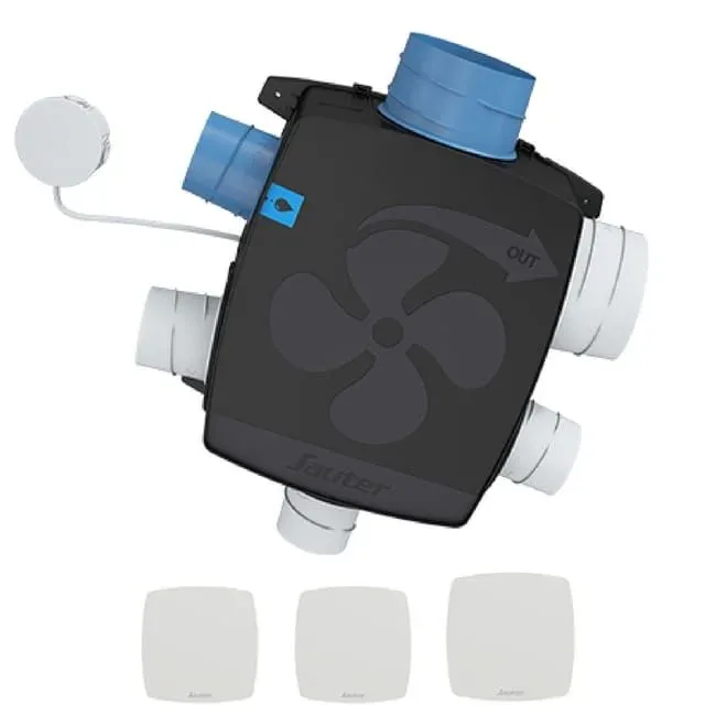 Caisson de VMC simple flux — coeur du système d'extraction