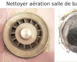 Bouche d&rsquo;extraction obstru&eacute;e par la poussi&egrave;re et la graisse